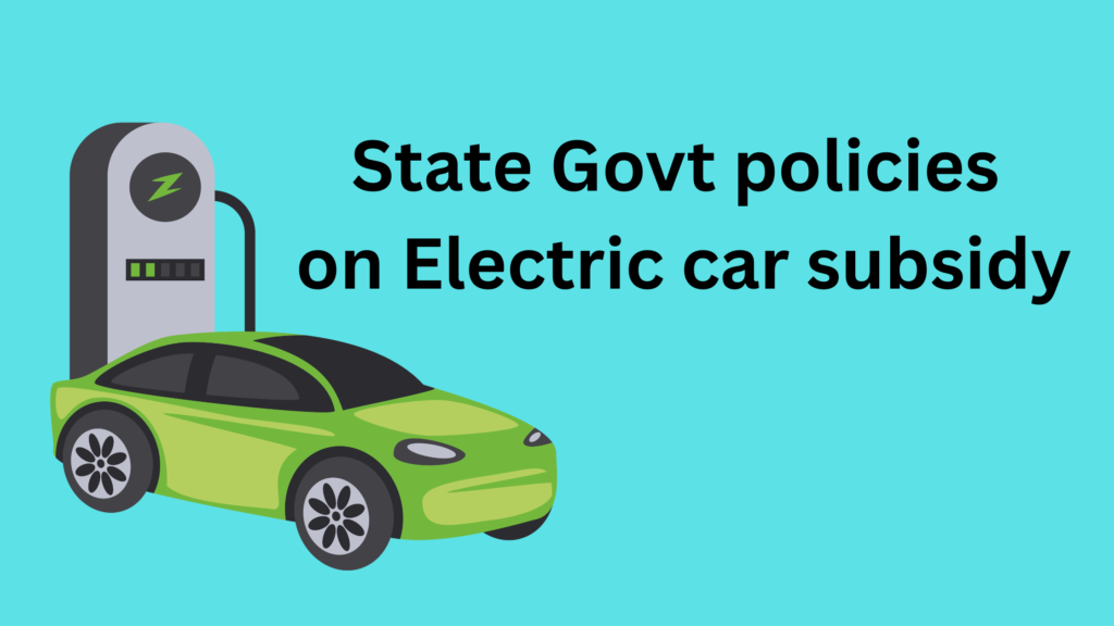 state government EV incentives